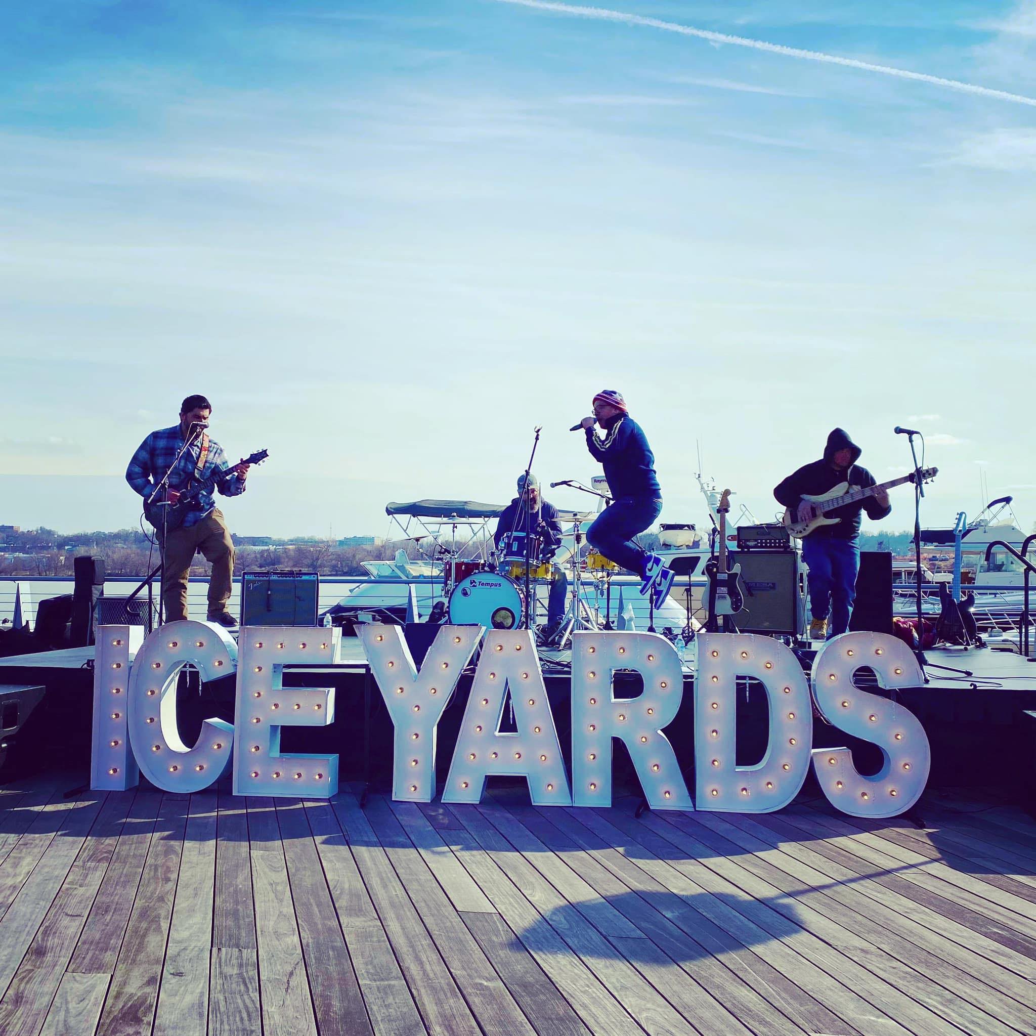 Red Hot Sriracha Peppers playing outdoors at Ice Yards